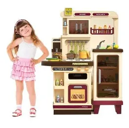 Kids Kitchen Set Large Play Kitchen with Realistic Lights and Sounds 103cm (0503)