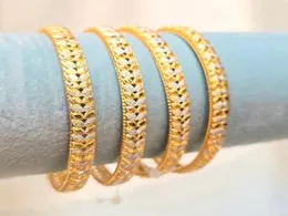 Premium Dubai White Gold Bangles â High Quality Luxury Finish 2Pair