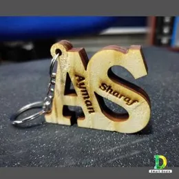 Customized Name Key Tags, New Personalized Wooden Key Tags, Key Chain, Key Ring.