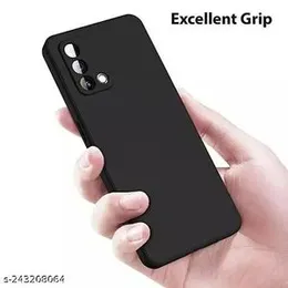 OPPO F19 soft matte liquid silicone Case Back Cover for oppo f19 - Black