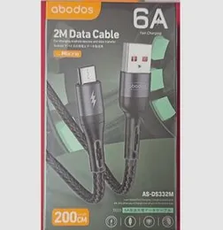 Abodos AS-DS332M 6A Super Fast Charging Micro USB Data Cable