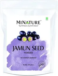 Jamun seed powder(Eugenia Jambolana) by mi nature| 227 g (8 oz)(0.5 lb) | Herbal supplement | Improves Digestion