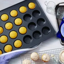 24 Hole Non Stick Mini Cup Cake Baking Tray