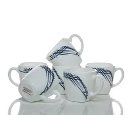 Super Light & White Super Light White Tea Cup Set â 6-Piece Handmade Porcelain Cups (Microwave & Dishwasher Safe)Tea Cup Sets Of 6 Pieces