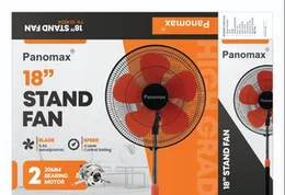 Panomax 18â³ Stand Fan PXFS-1878 7 Blade 55W 3 Speed Oscillating Height Adjustable Heavy Base Bedroom Living Room