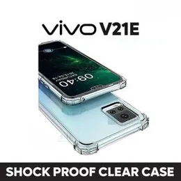 Luxury Shockproof Transparent ThickBallon Bumper Case For Vivo Y21e Crystal Transparent Premium Quality Shockproof Protective Phone Shell Vivo Y20eÂ 