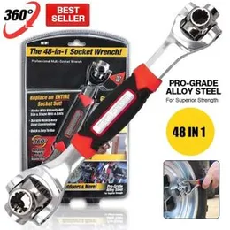 Universal 48-in-1 360-degree Multi-function Socket Wrench Comfortable Ergonomic Design High Torque Tool Wrench
