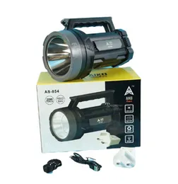 Aiko Super Rechargeable LED Torch AS-854 20W - 8000mAh Lithium USB-C Dual Light Modes 107x215mm Emergency Camping Lantern