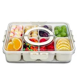 8 Hole Compartment - Airtight Food Storage Organizer