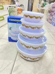 5-Piece Stainless Steel Fresh Box Set | Heavy-Duty Food Storage & Lunch Containers (1000ml)