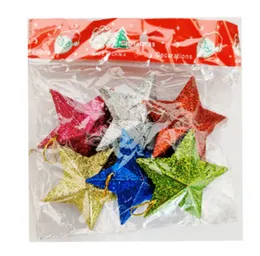 6 Stars Christmas Tree Decoration Star Pack - 3 Sizes Packs - Christmas Decor