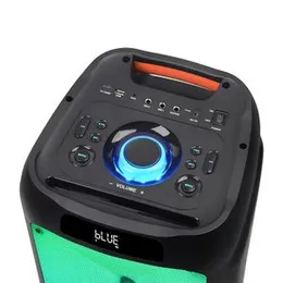 NDR1610 Dual 10-Inch Wireless Woofer RGB LED Lighting Big Power 100W Karaoke Speaker Mic Outdoor Party DJ Stage Trolley Speakers