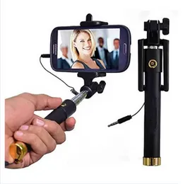 78cm Wired Selfie Stick with 3.5mm Aux Cable for iOS and Android