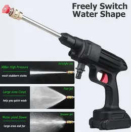 48V 15000mAh 80Bar Cordless High Pressure Car Washer with Nozzles Water Gun Set Garden Cleaning Jet Car Washing Machine