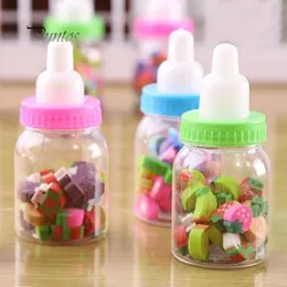 Miniature eraser in feeding bottle