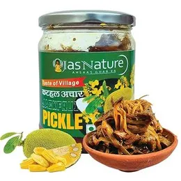 Ojas Nature Kathal Ka Achar,400g | Home Made Jackfruit Pickle, 400 g Glass Jar | Sun-Dried, No Preservatives