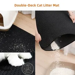 Kitty Cat Litter Mats Trapping Honeycomb Double Layer Design Waterproof 60 x 45CM