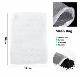 1 Pcs Aquarium Filter Bag Fish Tank Mesh Bag Zipper Net Pond For Bio Ball Active Carbon Isolation Storage