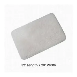 FluffySoft Floor Carpet â White & Pink Mix