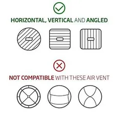 Spigen Kuel QS11 Quad Car Phone Mount Magnetic Air Vent Phone Holder QNMP Compatible with Most Smartphones - Black