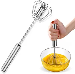 Stainless Steel Hand Push Egg Whisk