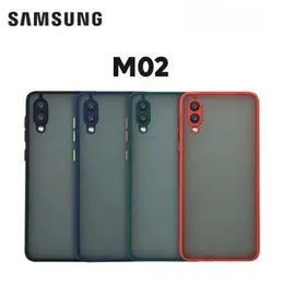 Gingle Jingle Series Samsung Galaxy M02 Anti-Knock Armor Protective Cover Translucent Matte Hard Phone Case