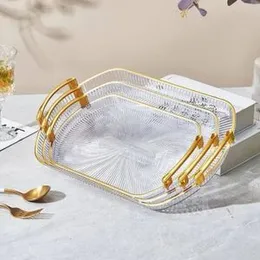 3 PCS Acrylic Round Serving Tray