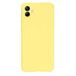 Samsung A04 Hard Silicon Cover 2MM Yellow Colour, 2MM Hard Silicon Back Cover for Samsung Galaxy A04, Durable Phone Case, Hard Silicon Cover