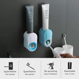 Toothpaste Dispenser, Toothpaste Squeezer Automatic Hands Free Wall Mounted for Washroom Shower Bathroom