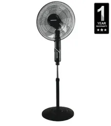 Innovex Stand Fan ISF-009 - 55-60W 1200 RPM 16" 5-Blade Pedestal Fan 4 Speeds 1Hr Timer