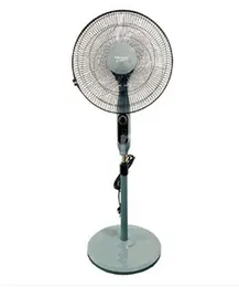 Telesonic 16â³ Stand Fan TL-16130F 55W 5 Blades 3 Speeds Oscillation 60 Min Timer Height Adjustable Heavy Base