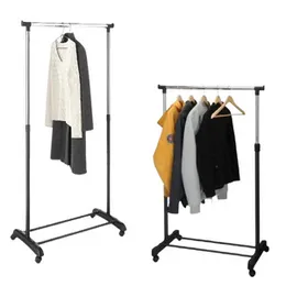 Stainless Steel Single-Pole Clothes Hanger Single-Pole Telescopic Movable Portable Clothes Rack/Clothes Rack