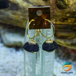 Crunchy Fashion Bollywood Stylish Traditional Metal Earrings  for Women.