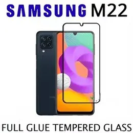 Samsung Galaxy M22 Screen Protector Full Glue 9D MTB tempered Glass Screen Protector Glass for Samsung Galaxy M22.