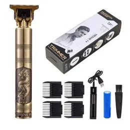 Vintage T9 Men's Hair Clipper Electric Shaver Rechargeable Hair Trimmer Beard Clipper For Barber Hair Cutting