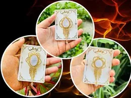 Gold Color Oval, Water Drop & Round Crown Design Beautiful Saree Brooch with White Stones for Women & Girls