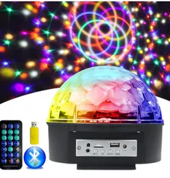 MP3 Stage Lights Ball and Crystal Magic Ball LED projectors create dynamic disco effects with music synchronization, featuring USB/SD playback, Blueto