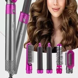 5-in-1 Multifunctional Curling Iron Set, Hot Air Styler Styling Tool, with 5 Interchangeable Barrels, Hair Dryer Straighteners Curling Irons Hot Wind