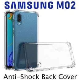 Samsung M02 Transparent Shockproof Clear Back Cover for Samsung M02