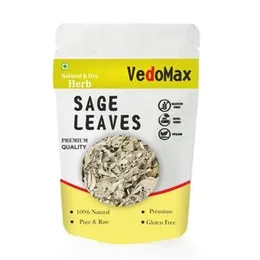 VedoMax Dried Sage Leaves | sage leaves dried for burning | Sage Leaves for Tea (Whole) | Smudge Smudging | Energy Reiki | Removes Energy Blocks | Whi