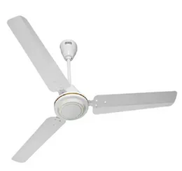 Usha Electronic Regulator Ceiling Fan ATMX-56ER White 56 Inch 1400mm 3 Blades Copper Motor High Speed 5-Step Electronic Regulator Powder Coated 1-2 Ye