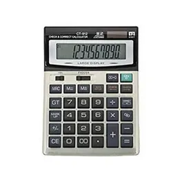 Oxta JCT-912 Desktop Calculator 12 Digit 112 Steps Check Correct Solar Battery Big Display Office