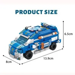 12 in 1 Police Assault Car Lego Set (569 Pcs) 25 Play Styles - Panlos Bricks Building Blocks Set for Kids