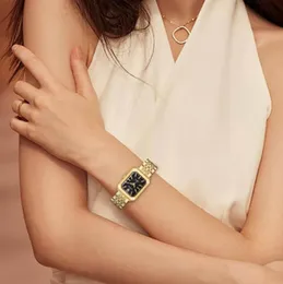 Luxury Women Watch Fashion Simple Square Quartz Watch Casual Women Watch Business Folding Alloy Ladies Clock Relogio Feminino