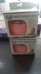 Baby Powder Box With Puff - Pink