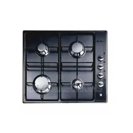 Elba 4 Burner Gas Hob Black - Es60-401bkd