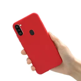 Samsung A11 Hard Silicon Cover 2MM Red Colour, 2MM Hard Silicon Back Cover for Samsung Galaxy A11, Durable Phone Case, Hard Silicon Cover