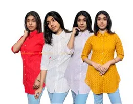 White Hakoba Cutlon Blouse