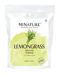 Mi Nature Lemongrass Powder (Cymbopogon citratus) - 227g (8oz) | Pure and Flavorful | Non-GMO, Vegan, Gluten-Free