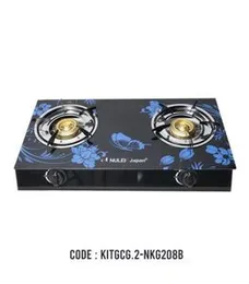 GL 2 BURNER GAS STOVE NULEK JAPAN G.2-NKG208B